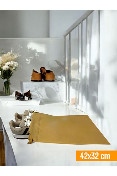 Balkan Room 20Pcs Beige Shoes Storage Bag Travel Pouch Closet and Suitcase Organizer