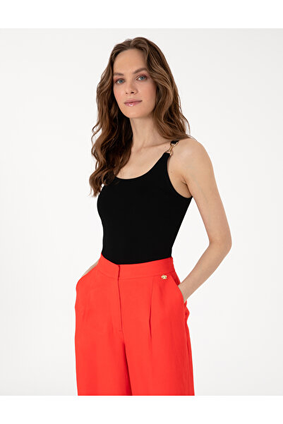 Pierre Cardin Siyah Slim Fit Triko Tişört 50301140-VR046