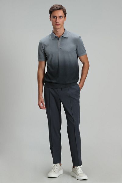 Lufian Ανδρικό πουλόβερ Anthracite Barton