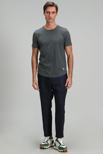 Lufian Junya Men's Basic T-Shirt Khaki
