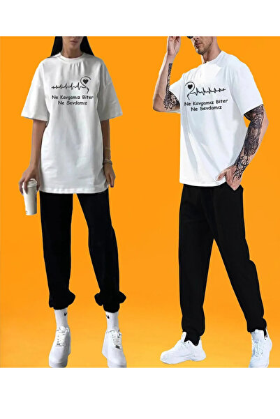 Wish BF Bumbac pieptănat Lycra Femei Bărbați Unisex Iubit Soție Cuplu Combina...