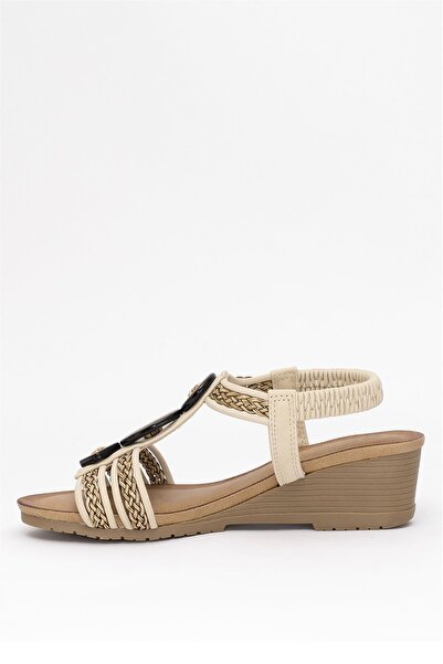 Guja Beige Women's Wedge Heel Sandal