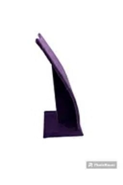 MeGass Dekor Domestic Production Dubai Model Suede Fabric Purple Color 18/9 cm Necklace - Chain Foot Stand