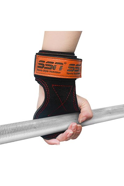 SSN Sports Style Nutrition قفازات الوزن متعددة الأغراض من الجلد الحقيقي (قفاز، لف المعصم، مقبض الرفع، حزام الرفع)
