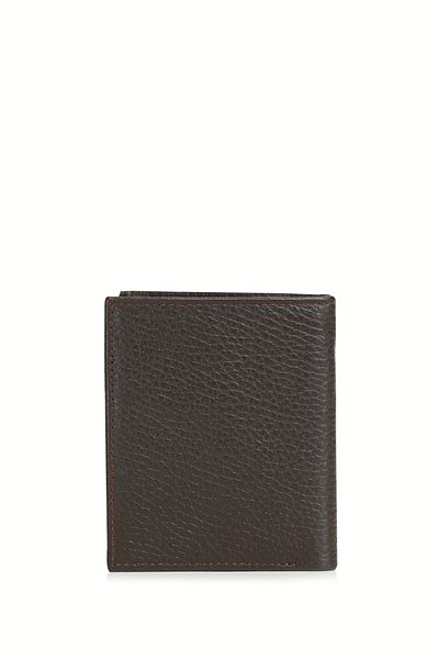 Lufian Jack Men's Leather Card Holder Brown