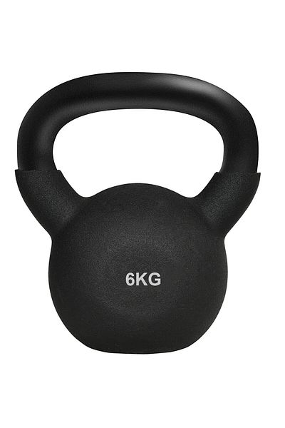 YALLA HomeGym 6KG Kettlebell Cast Iron Rubber Coated Floor Friendly Kettlebell for Weight Lifting