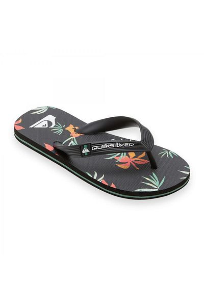 Quiksilver Aqbl 100596 F Molokai Art Ii Youth Black Kids Slippers