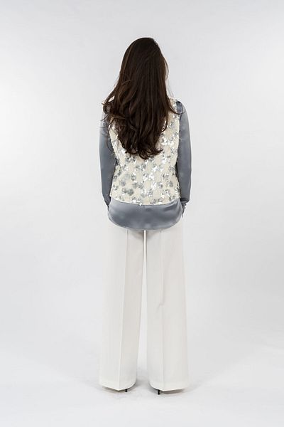 Gorgeaux Adriana Blouse, Pants and Vest Set - M(38)