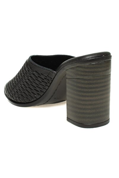 Mammamia D24Yt-2370Z Heeled Black Women's Slippers