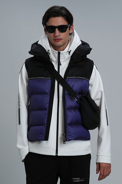 Lufian Bert Goose Feather Men's Vest Purple