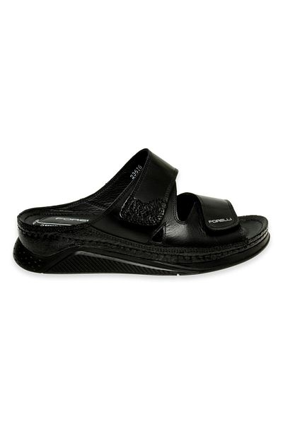 Forelli 23616z Greta-h Comfort Μαύρες Γυναικείες Παντόφλες