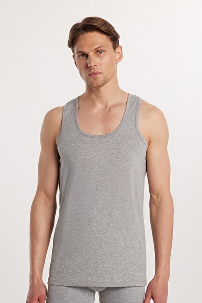 Tudors 6 Adet Compact Penye Siyah-Gri Erkek Atlet Pamuklu Standart Fit Normal Kesim 6'lı Paket