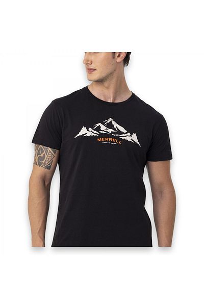Merrell Taurus m Short Sleeve Black Men's T-Shirt