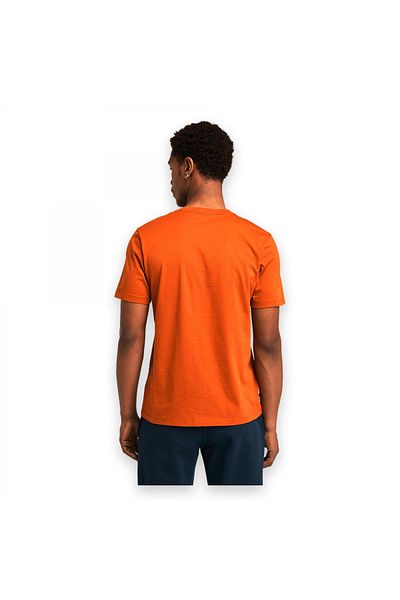 Timberland Tb0A5Upq Linear Logo Sleeve Orange Men's T-Shirt