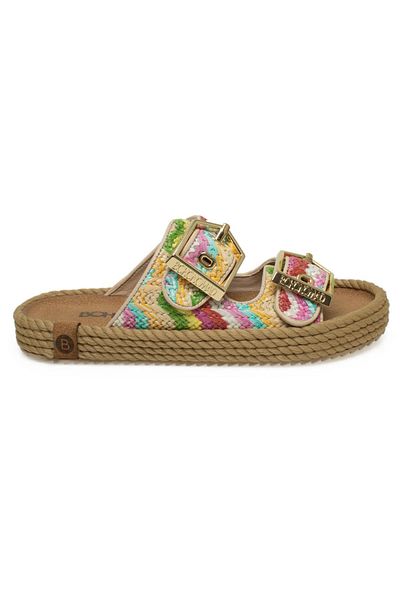 Bohonomad Papuci Sydney-z Wicker Multicolor pentru femei