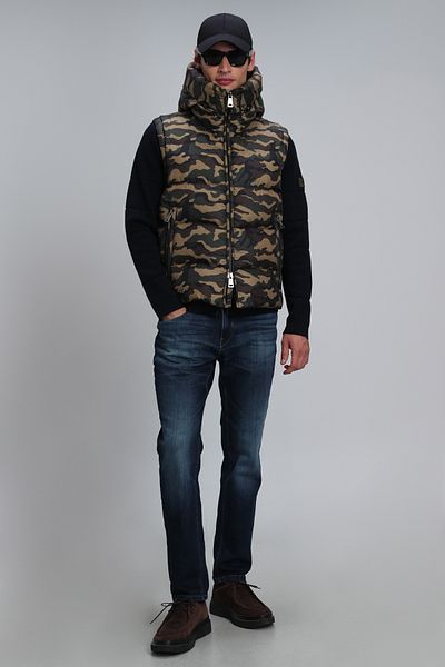 Lufian Simon Goose Feather Men's Vest Brown