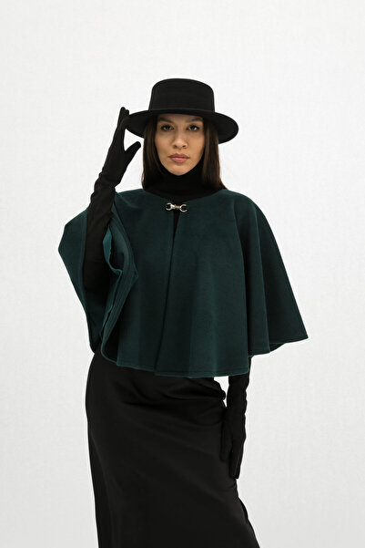 Gorgeaux Teodora Elegant Green Cape - ONE SIZE