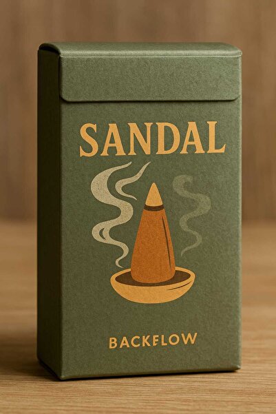 HUNATASARIM 10 Adet Geri Akış Tütsü Sandal Ağacı Kokulu