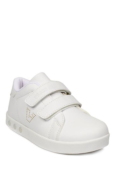Vicco 313.E19K100 Oyo First Step Lighted White Children's Sneakers