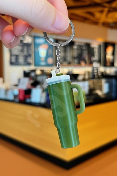 figurio Green / Argent Sherman Chain Thermos Key