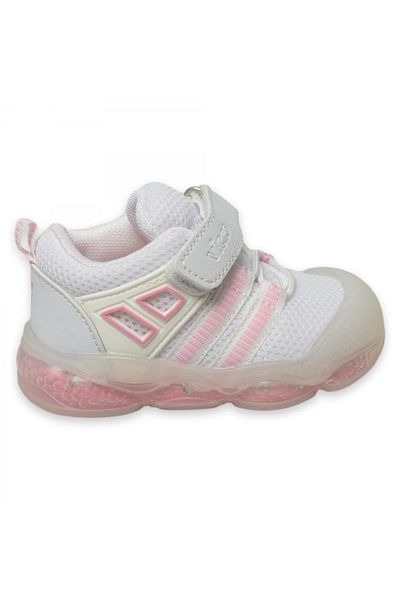 Vicco 346.E24Y150 First Step Lighted White Children's Shoes