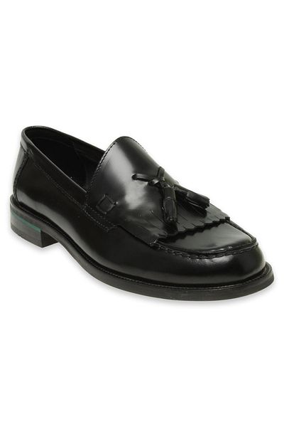 TETRİ Tetri 1200 Genuine Leather Loafer Black Men's Shoes