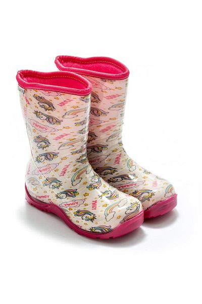 Twigy Nn0607 Rain White Kids Boots