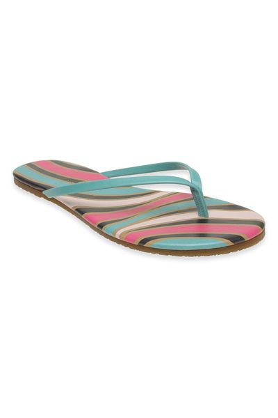 Tkees Tk-2209 Classic Patterned Flip Flops Multicolored Women's Slippers