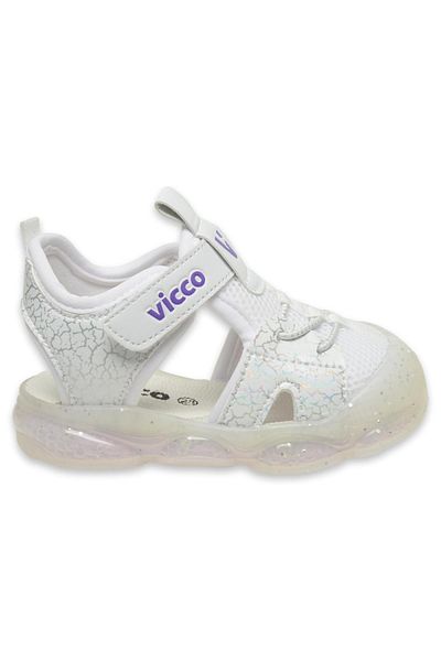 Vicco 321.b24y211 Bebe Phylon Lighted White Kids Sandals