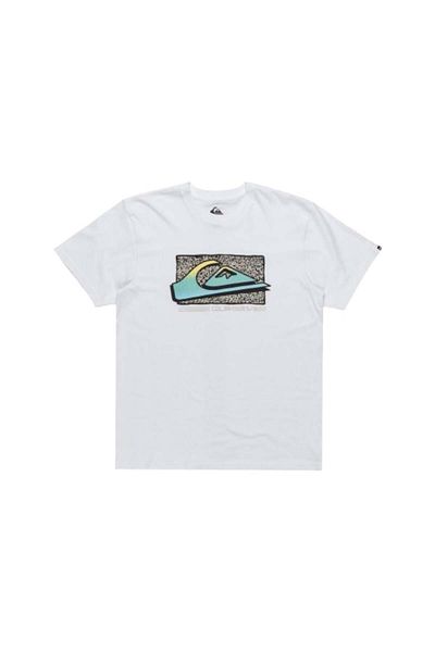 Quiksilver Ανδρικό λευκό μπλουζάκι Retro Fade Ανδρικό μπλουζάκι Eqyzt08058