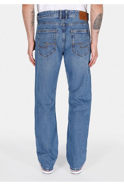Colin's Pantaloni de jeans albaștri pentru bărbați, cu talie medie, cu picioare drepte