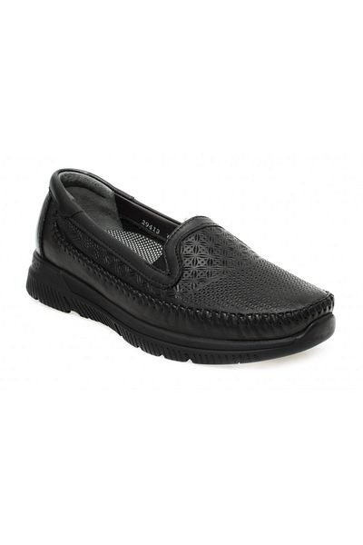 Forelli 29413-z Pantofi de damă negri casual Eterna fără șireturi