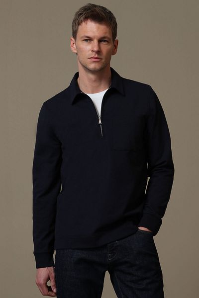 Lufian Ανδρικό φούτερ Dani Navy Blue