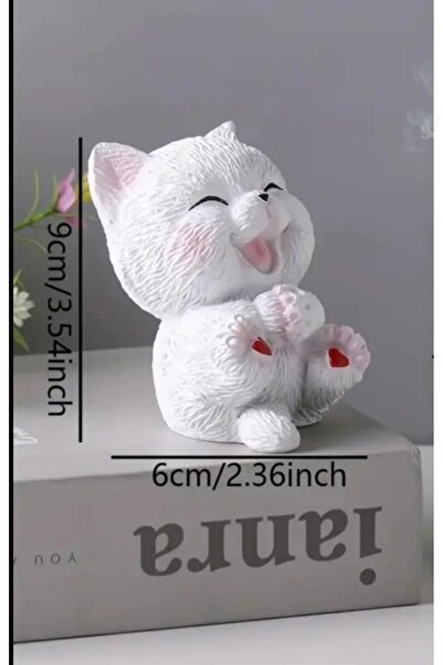 Avcı Hediyelik Şirin Kedi Tütsülük Çubuk Tütsü Dahildir