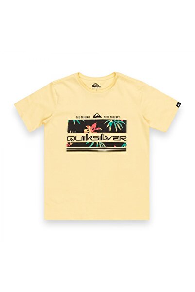 Quiksilver Eqbzt04725 Tropical Rainbow Youtht Yellow Kids T-Shirt