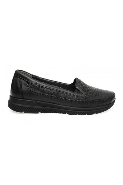 Forelli 29413-z Pantofi de damă negri casual Eterna fără șireturi