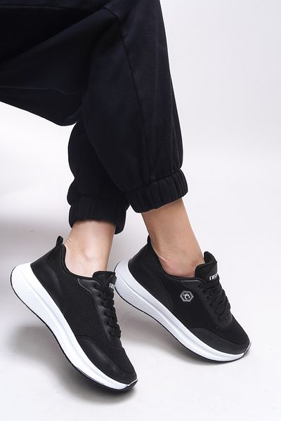 Riccon Tenis Wydeyr pentru femei 001215   Negru Alb