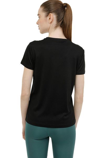 lumberjack Wb Pes V Neck11Ct127 Κοντό μανίκι μαύρο μπλουζάκι Unisex