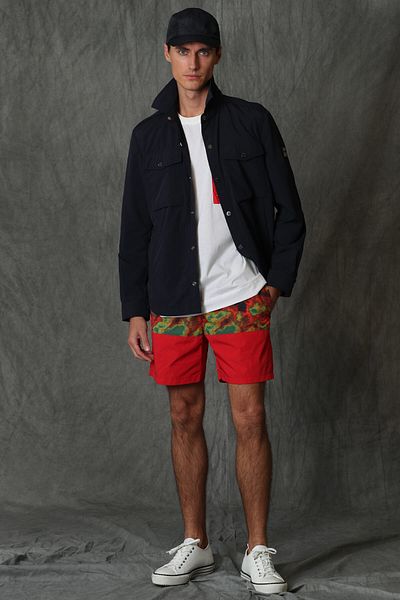 Lufian Point Men's Swim Shorts Red