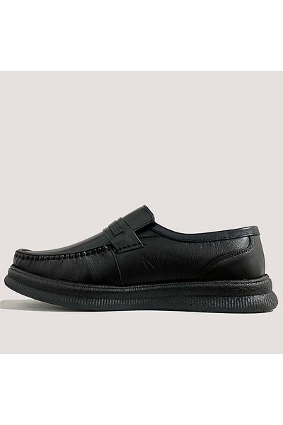 Bulldozer Men's leather daily shoes 251245 - black - 41