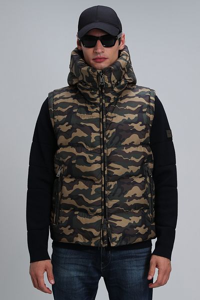 Lufian Simon Goose Feather Men's Vest Brown