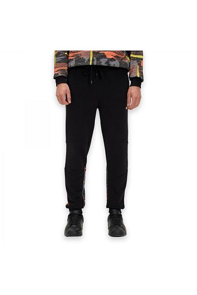 Bad Bear 24.02.14.004 Flame Sweatpants Black Men's Sweatpants