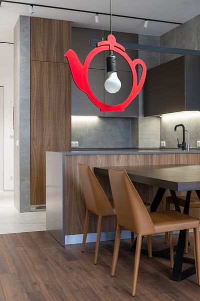 Nurnivus Kettle Teapot Pendant Lamp Chandelier Modern Single Chandelier Retro Kitchen Cafe Hotel Restaurant Ceiling Lamp Tea Maker