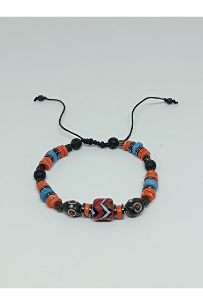 mama india alaçatı Adjustable Size Ethnic Design Natural Stone Bracelet No:13