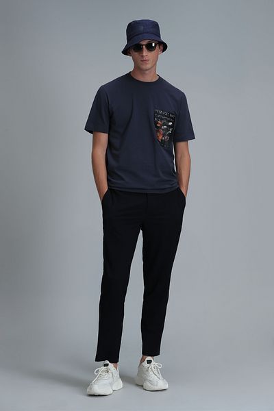 Lufian Anthracite Exotic Graphic T-Shirt - Modern Design