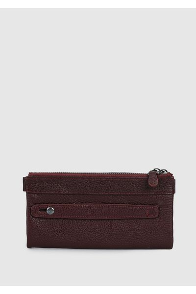 Carrera Carrera 004 Claret Red Flother Wallet - Double Zipper