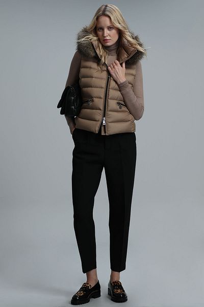 Lufian Lında Women's Techno Vest Beige