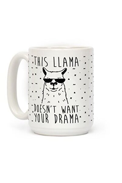 OEM Cana albă personalizată Această LLama nu vrea drama ta, INOVATIX. 330 ml