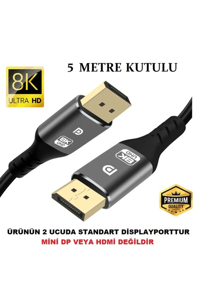 SHOW PRiME Displayport DP Kablo 540 Herze Kadar Destekli 8k Premium