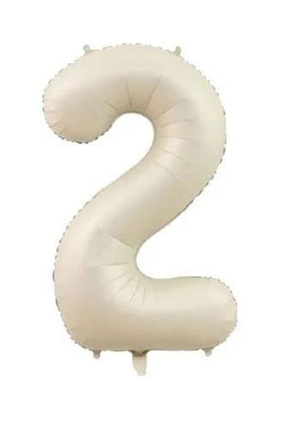 party world 34 Inch Cream Number Foil Balloon from 0 to 9 Optional